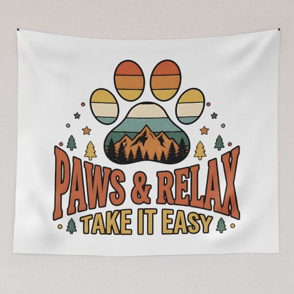 Item preview, funny paws and relax take it easy humor mountain dog lover designed and sold by ArtDesignTp.