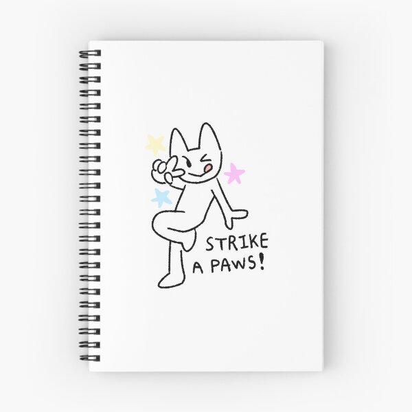 Item preview, Anime Cat Pose Sticker | “Strike a Paws!” | Cute Kawaii Cat Art | Funny Cat Meme for Cat Lovers designed and sold by lazydayz16.