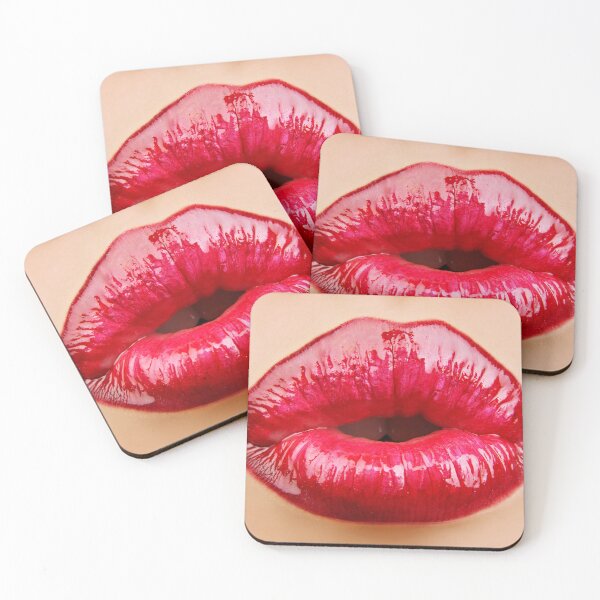 Item preview, Glossy Red Lips – Abstract Lipstick Texture designed and sold by Superview.