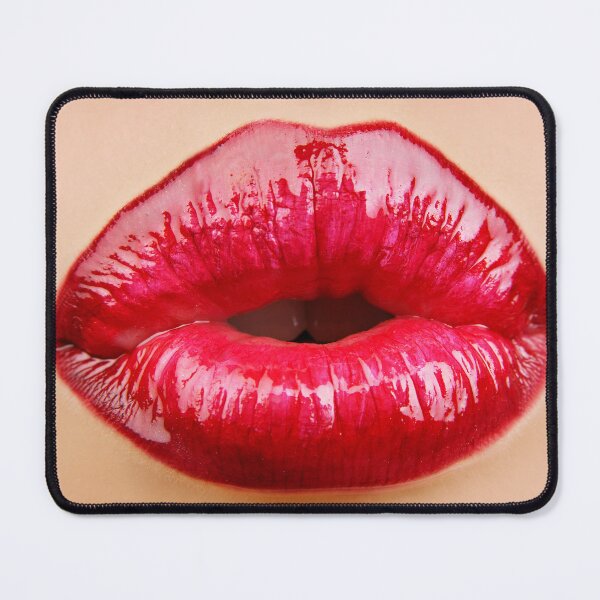 Item preview, Glossy Red Lips – Abstract Lipstick Texture designed and sold by Superview.