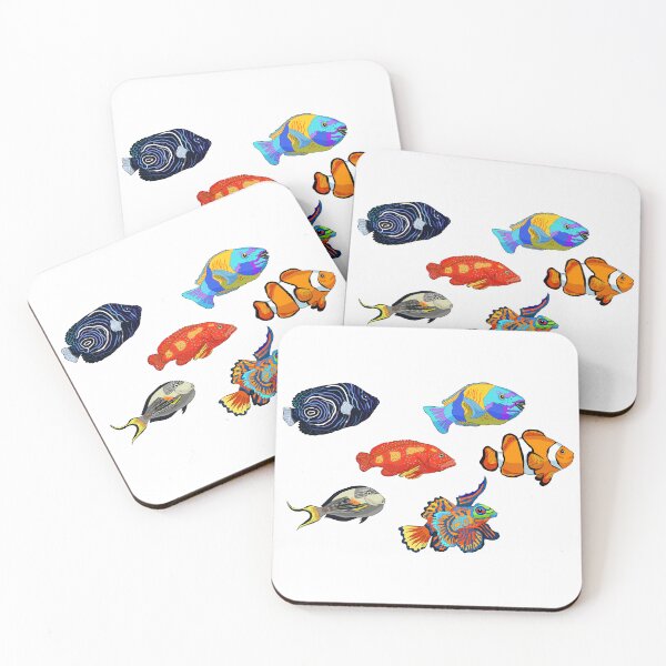 Item preview, Dive into the tropical waters with this vibrant llustration of an exotic Red Sea clown fish amphiprion designed and sold by OrPolly.