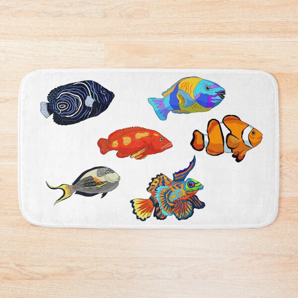 Item preview, Dive into the tropical waters with this vibrant llustration of an exotic Red Sea clown fish amphiprion designed and sold by OrPolly.