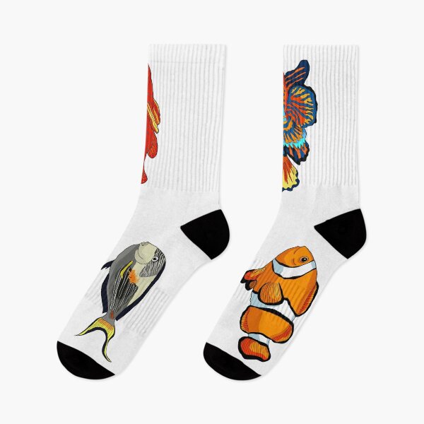 Item preview, Dive into the tropical waters with this vibrant llustration of an exotic Red Sea clown fish amphiprion designed and sold by OrPolly.