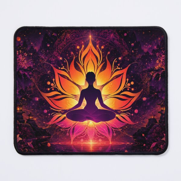 Item preview, Radiant Lotus Meditation: A Journey to Inner Peace designed and sold by Fei Long Design Hub.