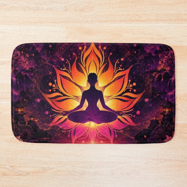 Item preview, Radiant Lotus Meditation: A Journey to Inner Peace designed and sold by Fei Long Design Hub.