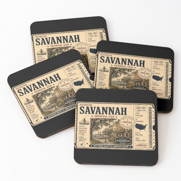 Item preview, Savannah Vintage Travel Ticket designed and sold by naturalsurvival.