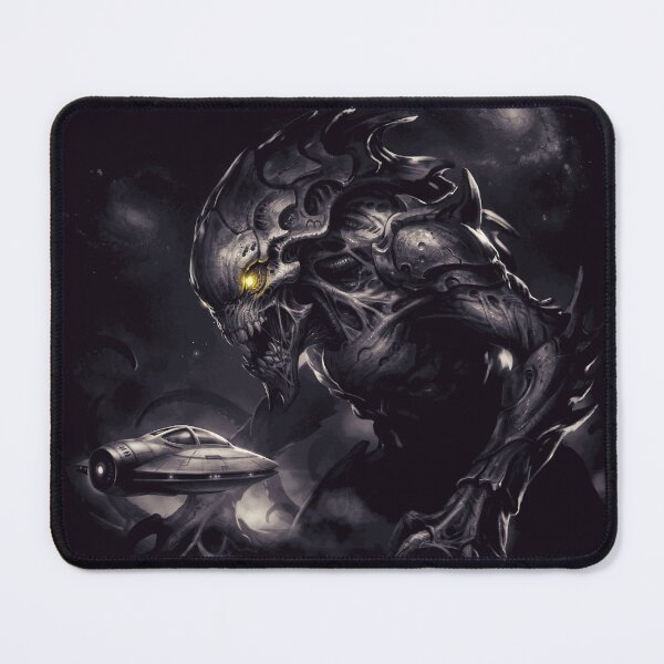 Item preview, Dark Cosmic Alien Monster and Mysterious UFO Encounter designed and sold by DaireNally87.