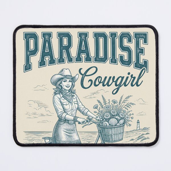 Item preview, Paradise Cowgirl – Coastal Cowgirl Beach Bicycle Design designed and sold by Sea Gem.