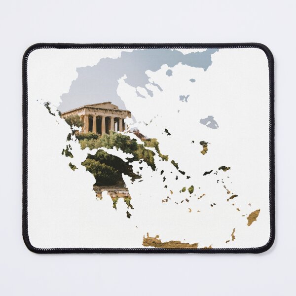 Item preview, Copy of Erechtheion Acropolis Athens Greece MTemple of Hephaestus Ancient Agora Athens Greece Map Silhouetteap Silhouette designed and sold by Maroan93.