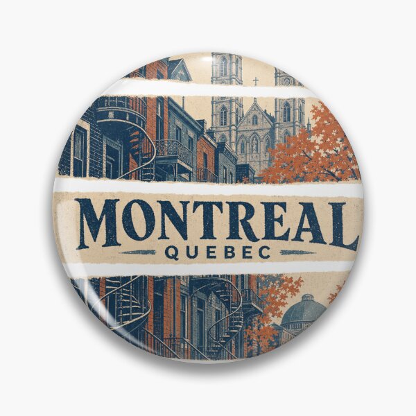 Item preview, Vintage Montreal City Illustration designed and sold by VisualArtsOasis.