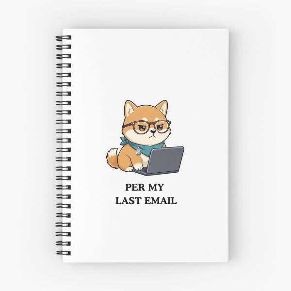 Item preview, Per My Last Email Funny Shiba Inu Dog Office Sticker designed and sold by crazyhome.