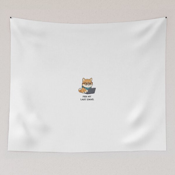 Item preview, Per My Last Email Funny Shiba Inu Dog Office Sticker designed and sold by crazyhome.