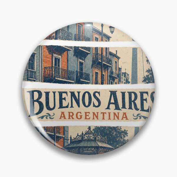 Item preview, Retro Buenos Aires Travel Illustration designed and sold by VisualArtsOasis.
