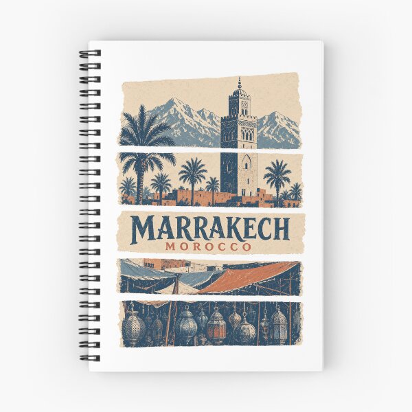 Item preview, Vintage Marrakech City Illustration designed and sold by VisualArtsOasis.