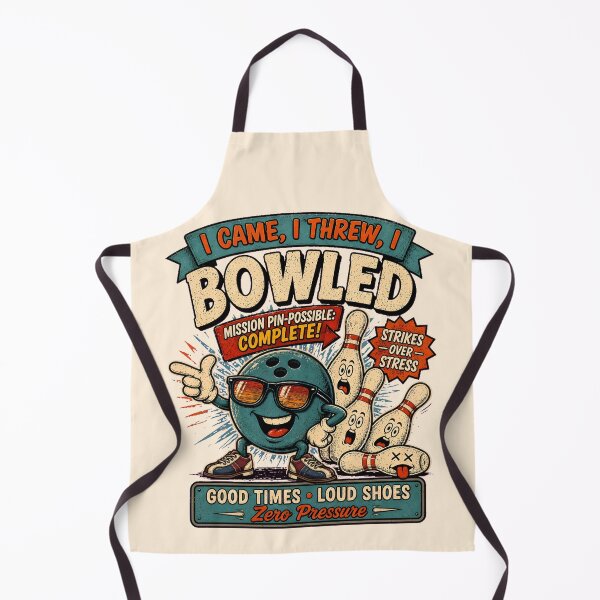 Item preview, Funny Bowling Retro Vintage Design designed and sold by radiogalaxy.