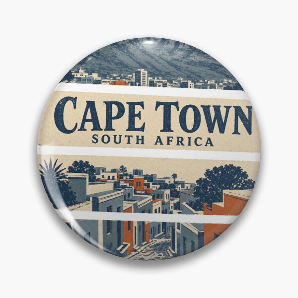 Item preview, Cape Town Retro Screen Print Travel Art designed and sold by VisualArtsOasis.