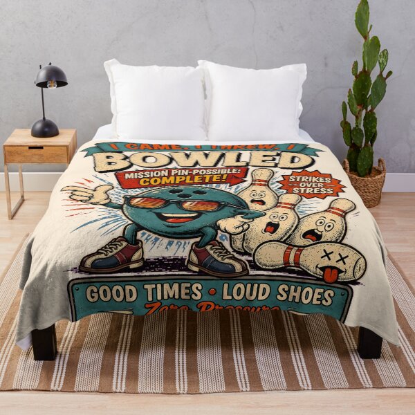 Item preview, Funny Bowling Retro Vintage Design designed and sold by radiogalaxy.