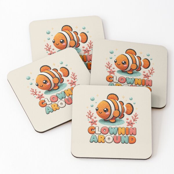 Item preview, Cute Crochet Ocellaris Clownfish Clownin' Around Design designed and sold by Panom Suavichien.