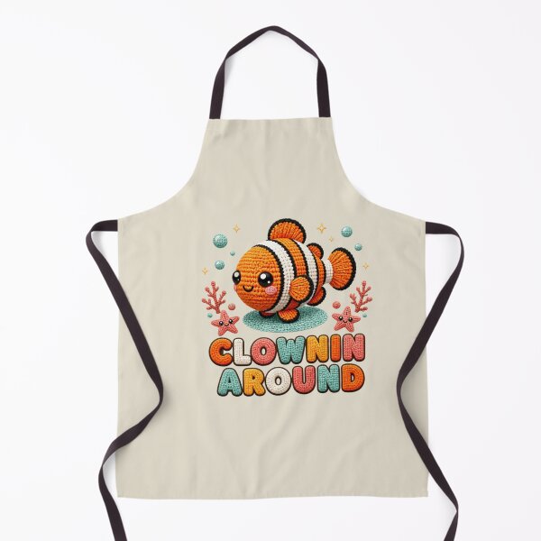 Item preview, Cute Crochet Ocellaris Clownfish Clownin' Around Design designed and sold by Panom Suavichien.