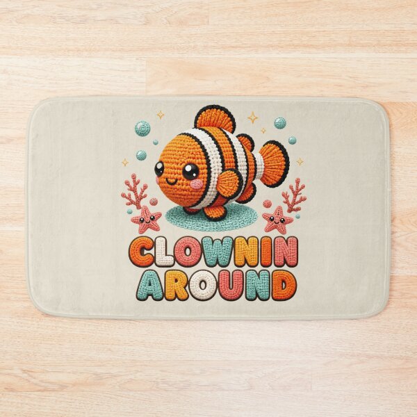 Item preview, Cute Crochet Ocellaris Clownfish Clownin' Around Design designed and sold by Panom Suavichien.
