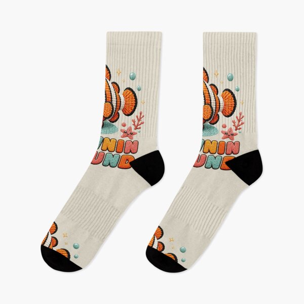Item preview, Cute Crochet Ocellaris Clownfish Clownin' Around Design designed and sold by Panom Suavichien.
