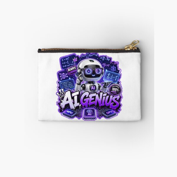 Item preview, AI GENIUS Graffiti Sticker PNG | Futuristic Artificial Intelligence Robot | Tech Geek Laptop Vinyl Decal | Programmer Coding Gamer Gift designed and sold by Stylestickers55.