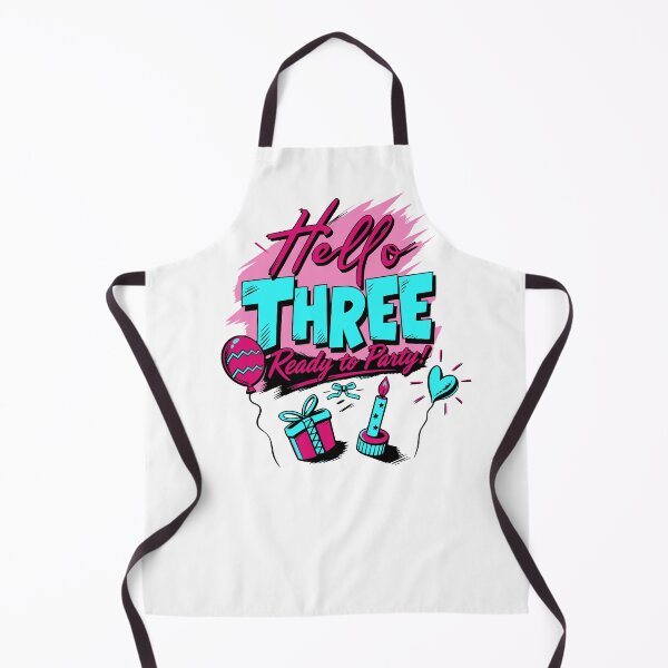 Item preview, Hello Three 3rd Birthday Gift Paint Splash Kids Hoodie designed and sold by illeN-Art-World.