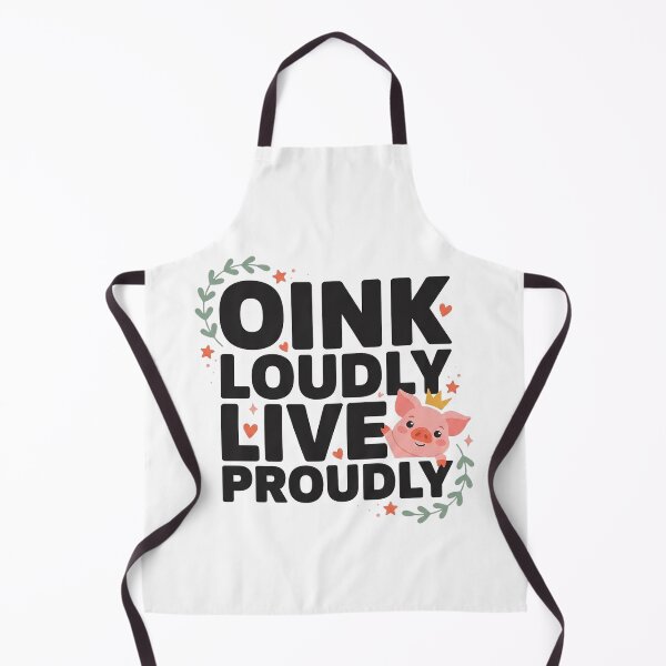 Item preview, Oink Loudly, Live Proudly – A Fun Pig Lover T-Shirt with Cute Piggy Art and Inspirational Message designed and sold by Mahilis.