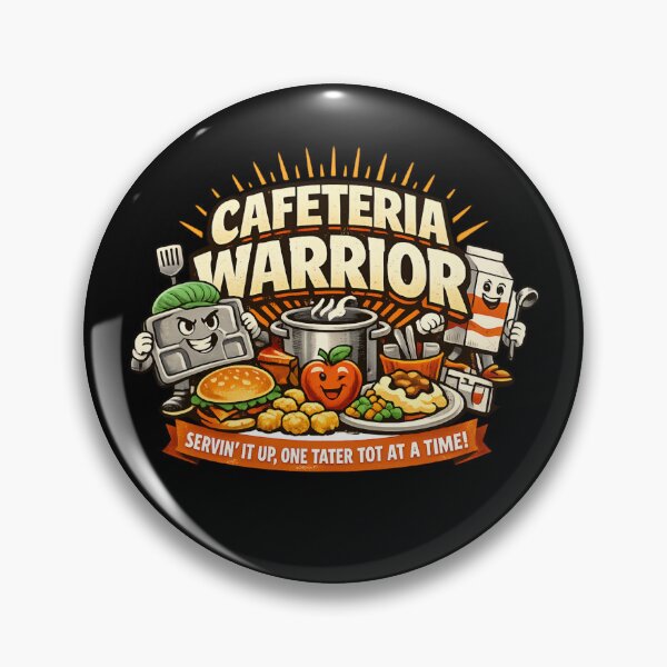 Item preview, Cafeteria Warrior – Funny School Lunch Food Service designed and sold by SidTastic .