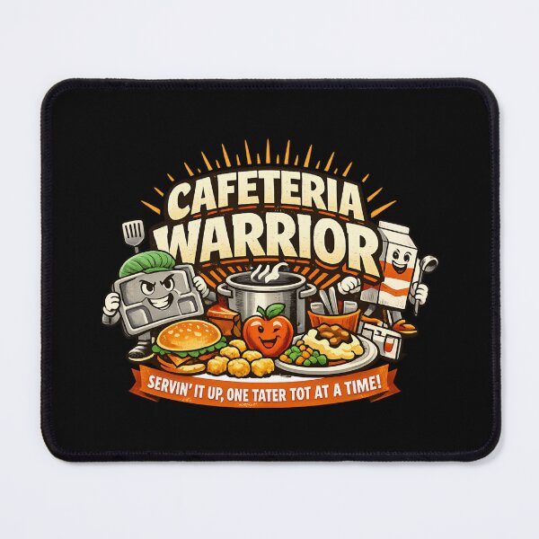 Item preview, Cafeteria Warrior – Funny School Lunch Food Service designed and sold by SidTastic .