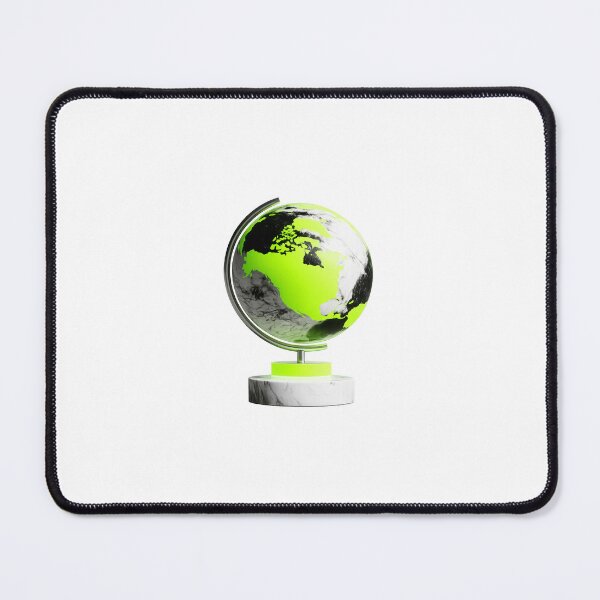 Item preview, Neon Green Globe Minimalist Graphic T-Shirt | Modern Earth Design designed and sold by Brandady.