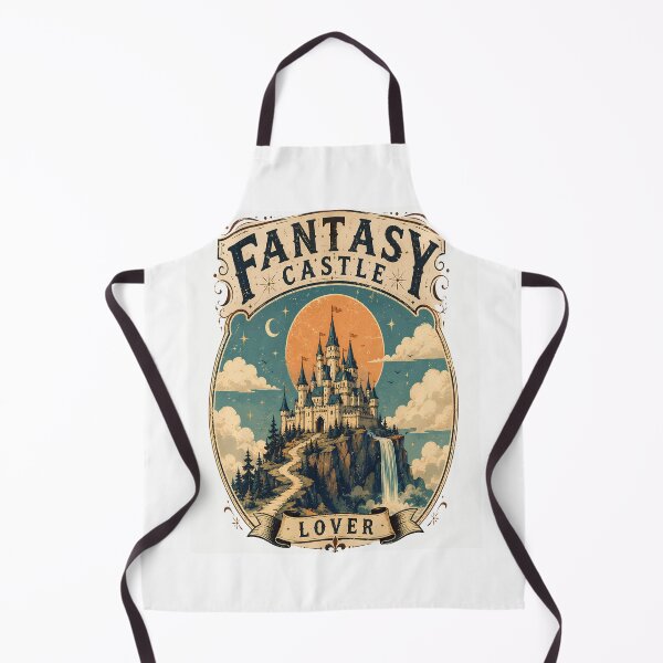 Item preview, Fantasy Castle Lover Vintage Poster | Enchanted Fairytale Castle Sticker | Retro Fantasy Art designed and sold by Moh-nd-Eg.