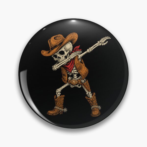 Item preview, Retro Dabbing Skeleton Cowboy Vintage Western designed and sold by Moizento.