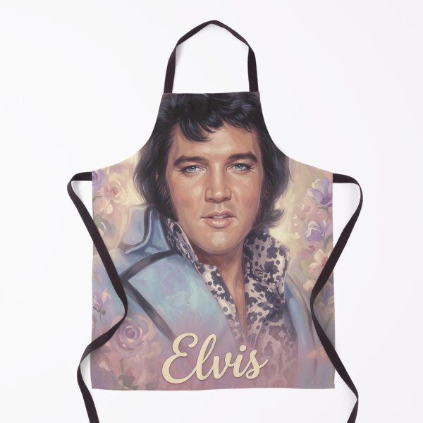 Item preview, Elvis Presley Vintage Floral Portrait - Soft Pastel 70s Art designed and sold by ElvisVintagePosters.