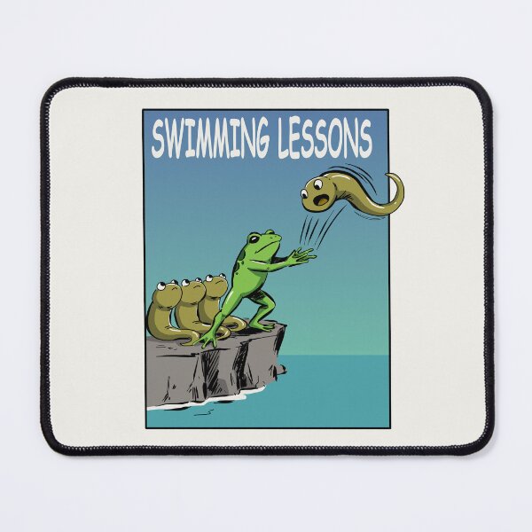 Item preview, Swimming Lessons Funny Frog designed and sold by SakuraHaven.