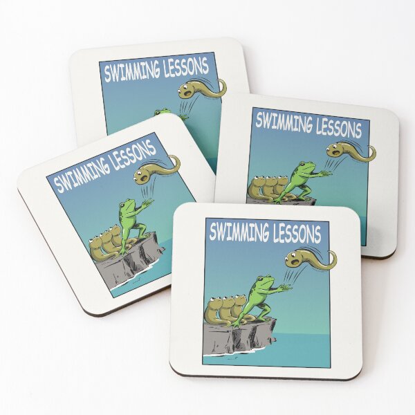 Item preview, Swimming Lessons Funny Frog designed and sold by SakuraHaven.