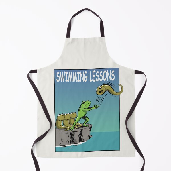 Item preview, Swimming Lessons Funny Frog designed and sold by SakuraHaven.