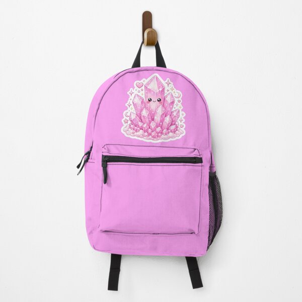 Item preview, Cute Kawaii Rose Quartz Crystal Sticker designed and sold by Christiana-Art.