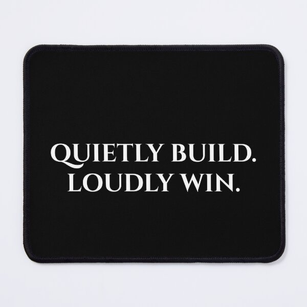 Item preview, Quietly Build. Loudly Win. | Minimalist Motivational Typography Quote designed and sold by MagicArtzz.