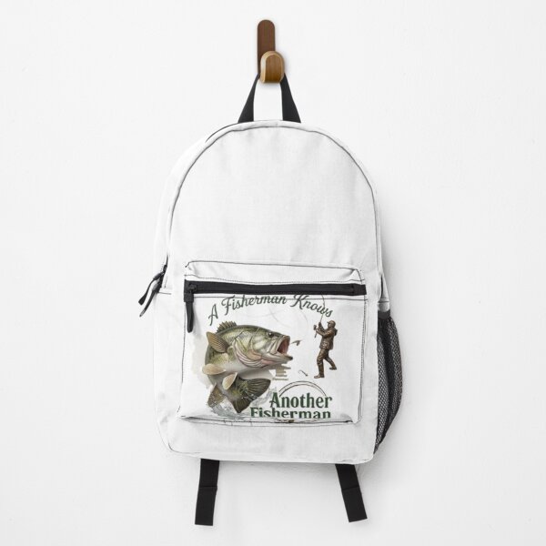 Item preview, "A Fisherman Knows Another Fisherman" - Largemouth Bass Fishing Quote designed and sold by NoFishToday.