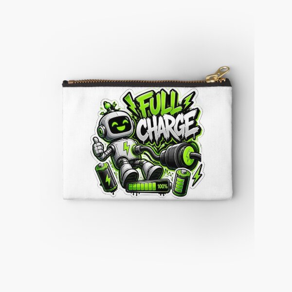 Item preview, FULL CHARGE Graffiti Sticker PNG | Neon Robot Power Mode | Futuristic Gaming Tech Vinyl Decal | Cyber Energy Aesthetic for Laptop, Water Bottle & Notebook designed and sold by Stylestickers55.