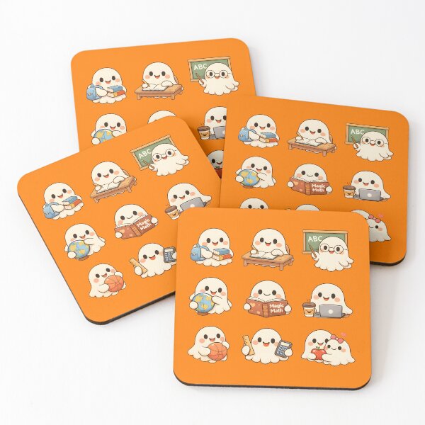 Item preview, Boo-ck to School – Cute Ghost Back to School Kawaii Sticker Pack Student Teacher Gift designed and sold by Artycom.