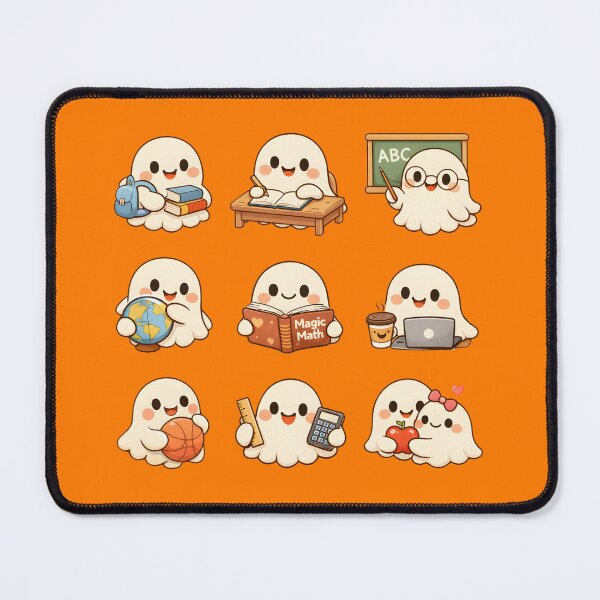 Item preview, Boo-ck to School – Cute Ghost Back to School Kawaii Sticker Pack Student Teacher Gift designed and sold by Artycom.