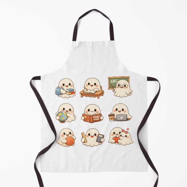 Item preview, Boo-ck to School – Cute Ghost Back to School Kawaii Sticker Pack Student Teacher Gift designed and sold by Artycom.