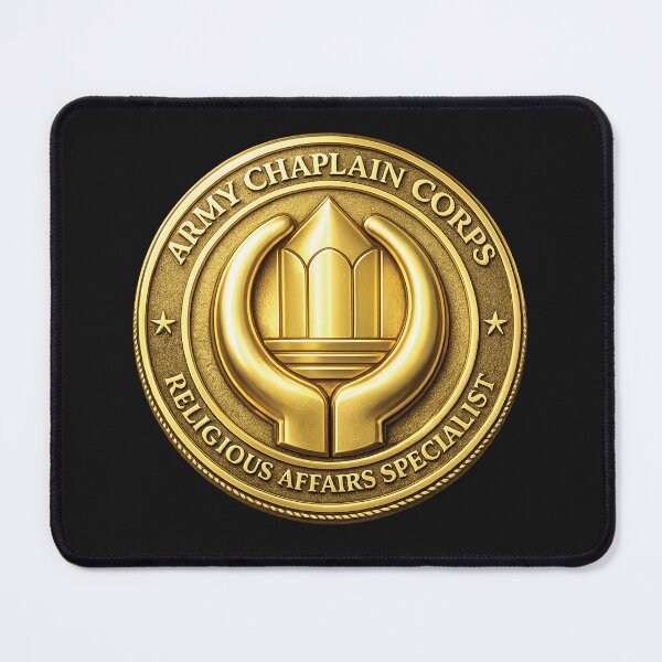 Item preview, Army Chaplain Corps - Religious Affairs Specialist - 3D - Enhanced - Gold Coin designed and sold by Military Insignia Products.