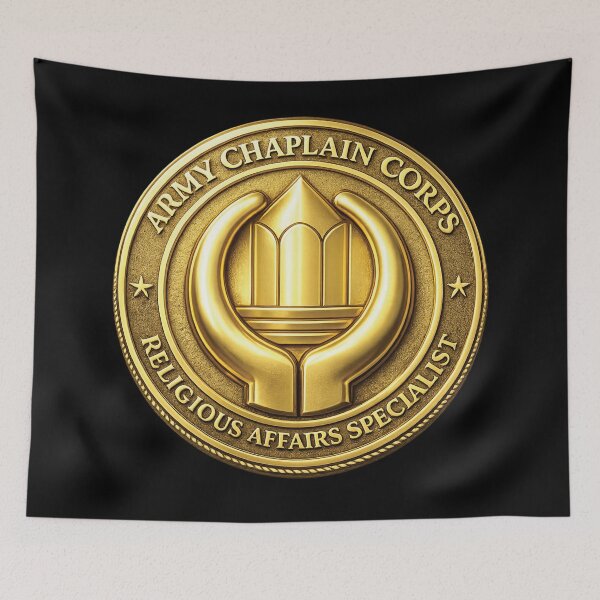 Item preview, Army Chaplain Corps - Religious Affairs Specialist - 3D - Enhanced - Gold Coin designed and sold by Military Insignia Products.