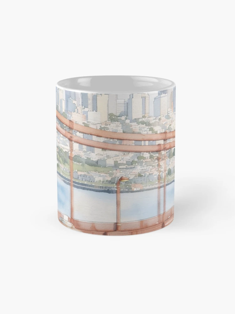 Thumbnail 4 of 6, Coffee Mug, Rust Red Rails designed and sold by RdeB.