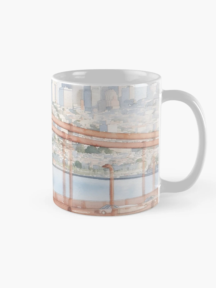 Thumbnail 3 of 6, Coffee Mug, Rust Red Rails designed and sold by RdeB.