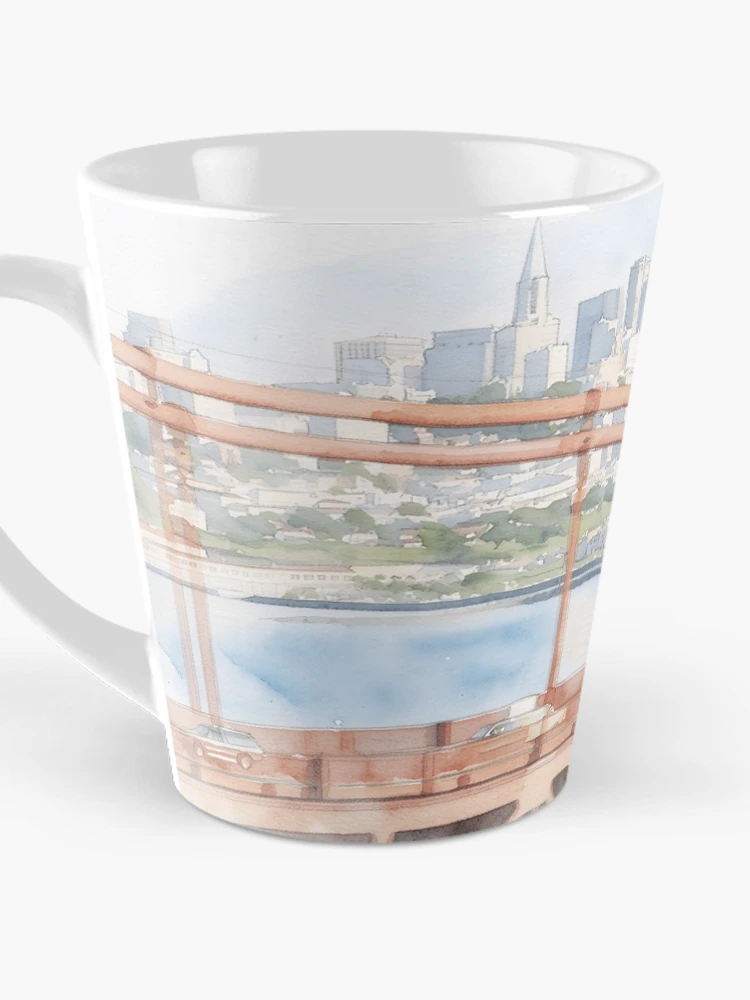 Thumbnail 3 of 4, Coffee Mug, Rust Red Rails designed and sold by RdeB.