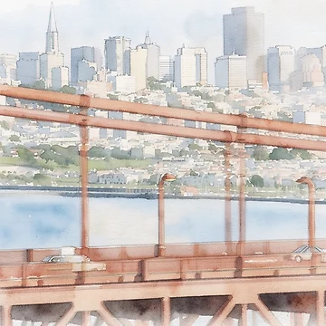 Artwork thumbnail, Rust Red Rails by RdeB